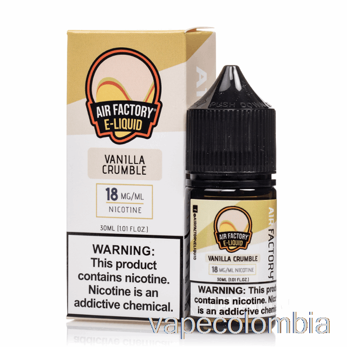 Kit Vape Completo Vainilla Crumble - Sales Air Factory - 30ml 18mg